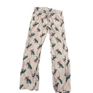 Old Navy Mens Small Flannel Santa Dinosaur Pajama Pants